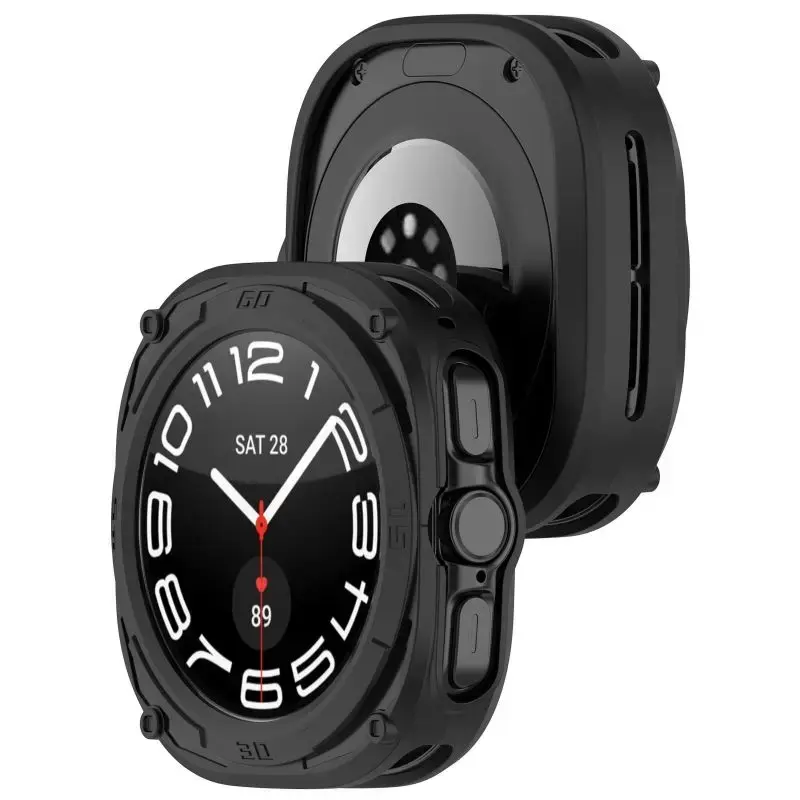 Silicone Case For Samsung Galaxy Watch 7 Ultra 47mm  Protective Cover Shell Watch Strap Watch7 TPU Protector Box Accessories