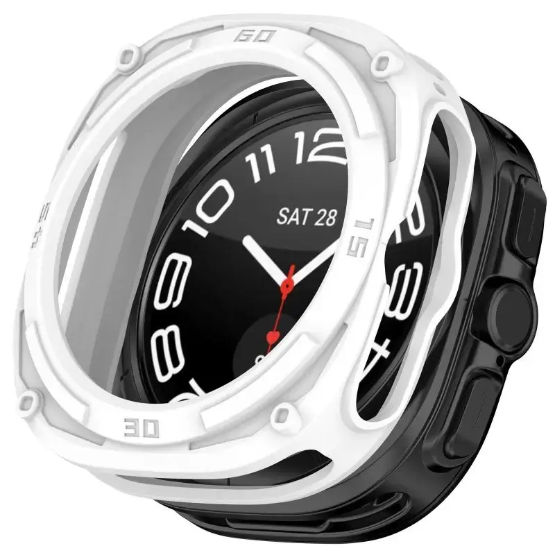 Silicone Case For Samsung Galaxy Watch 7 Ultra 47mm  Protective Cover Shell Watch Strap Watch7 TPU Protector Box Accessories