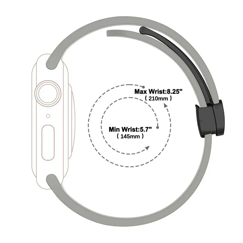 Magnetic Strap For Apple watch ultra band 49mm 45 mm Silicone Bracelet iWatch Series 7 8 se 6 5 3 44mm 45mm 40mm 41mm 42mm 38mm