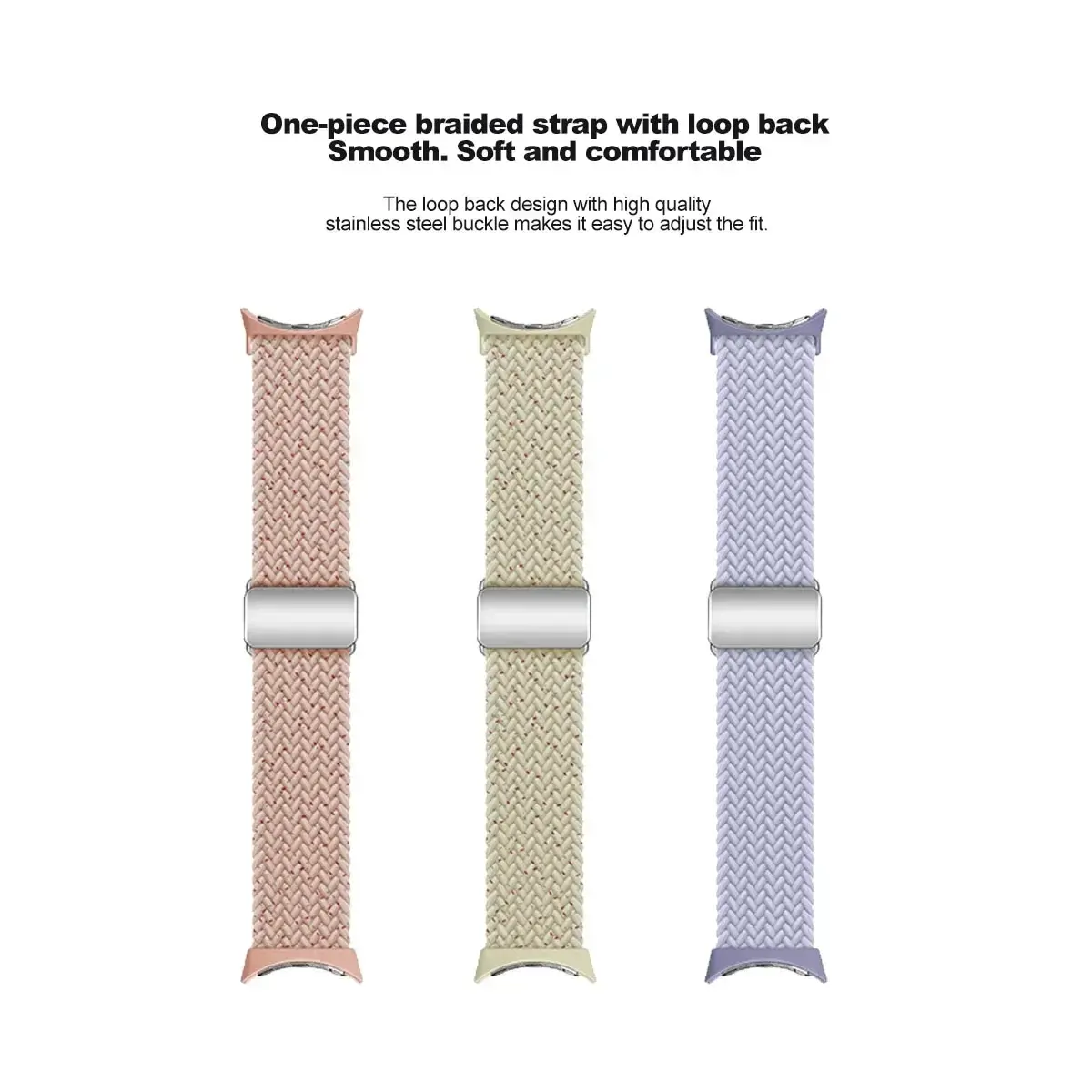 Braided Nylon Strap for  Google Pixel Watch 2 Band Smart Watch Replacement Wristband for Google Pixel Watch Bracelet Watchband