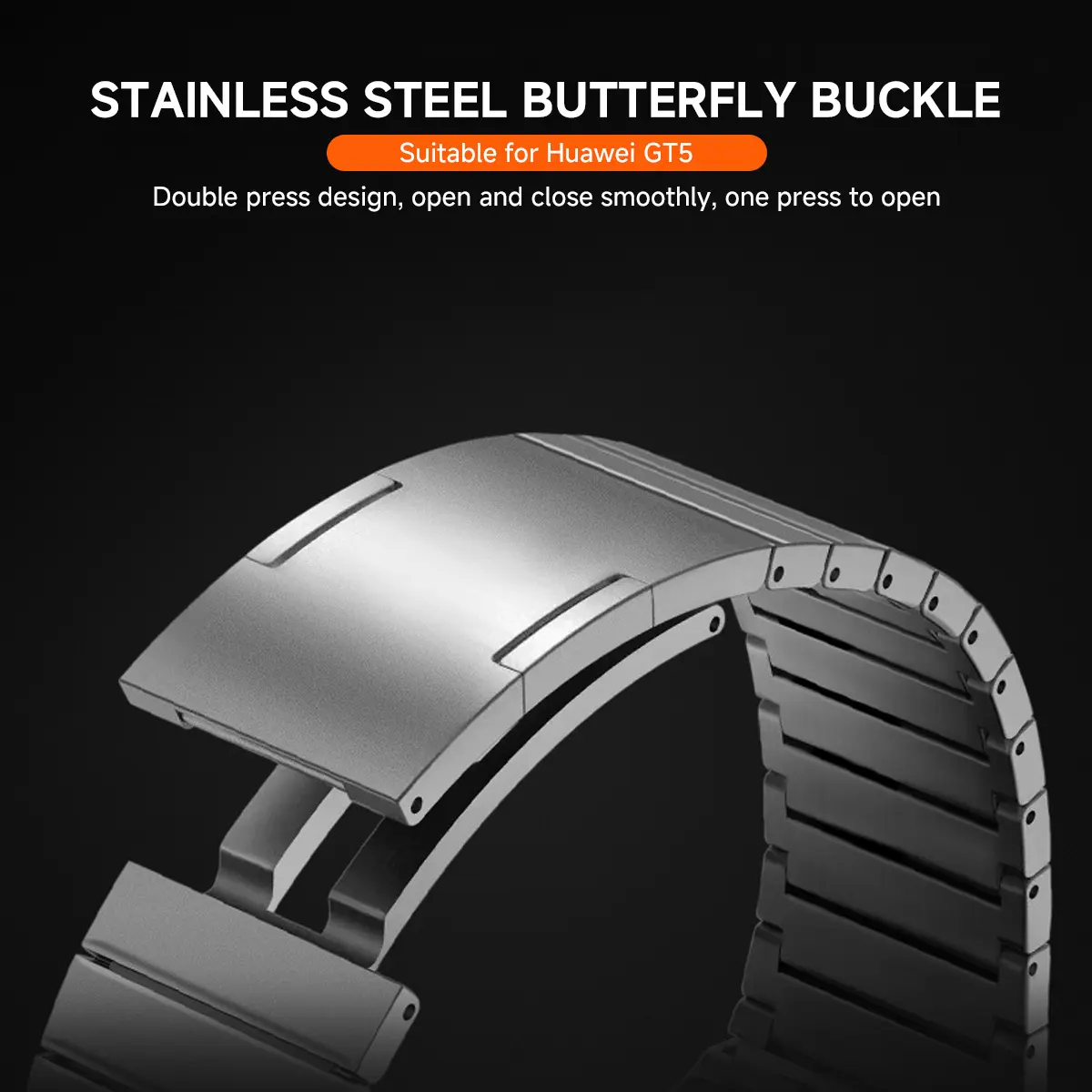 No Gaps Luxury Titanium Strap for Huawei Watch GT 5 Pro 46mm Metal Bracelet for Huawei Watch GT5 46mm Specialized Watch Strap