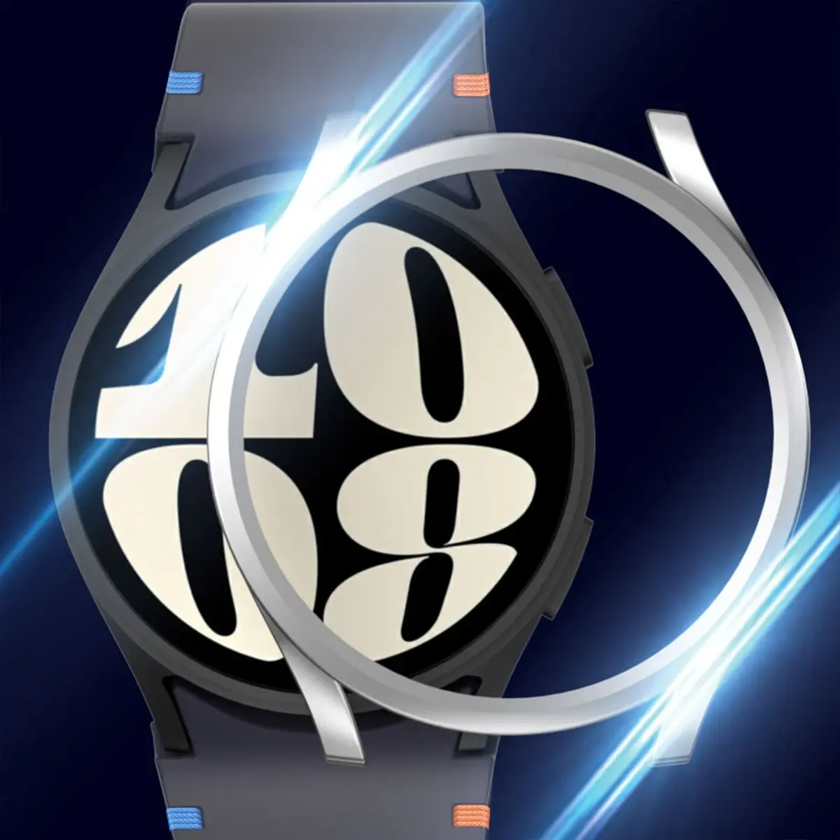Case+Strap for Samsung Galaxy Watch 7 6 5 4 40mm 44mm Silicone  Band PC Protector Cover Bumper for Galaxy Watch 6Classic 43mm