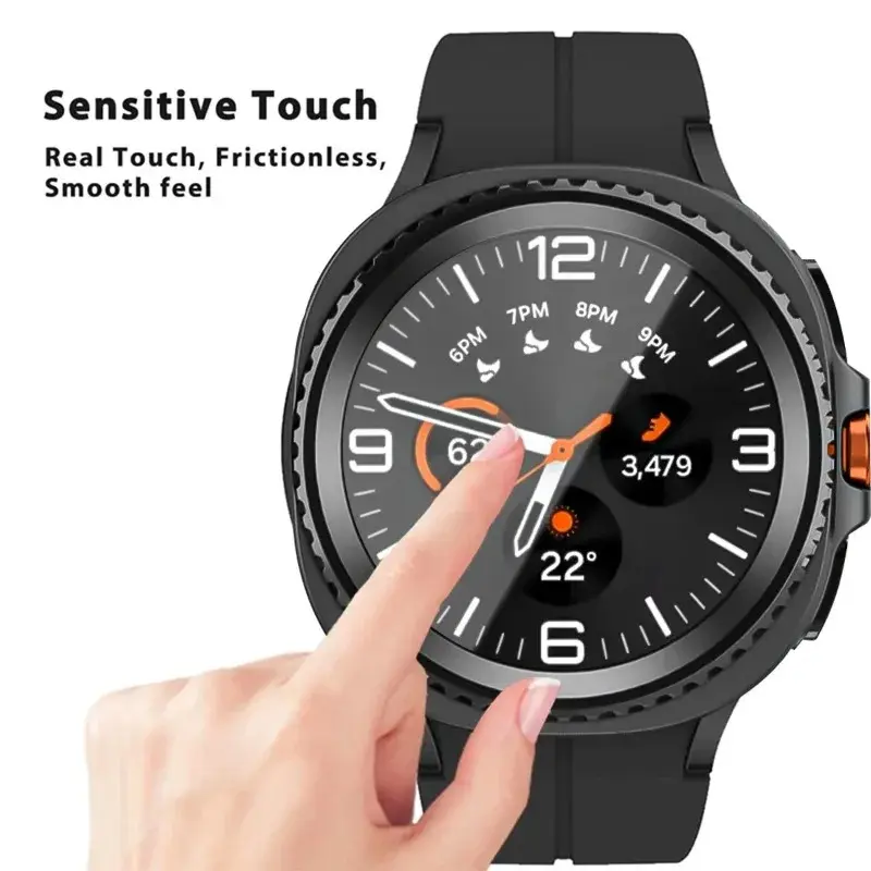 1-5PCS Screen Protector for Samsung Galaxy Watch 8 40mm 44mm Classic 9 HD tempered glass film+Eye-protection purple light