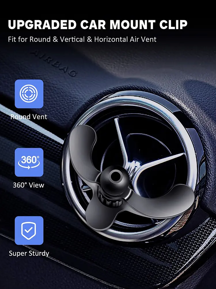 Xnyocn Car Air Vent Clip 17mm Ball Head For Car Air Outlet Phone Holder Stand Magnet Car Mobile Phone GPS Bracket Accessories