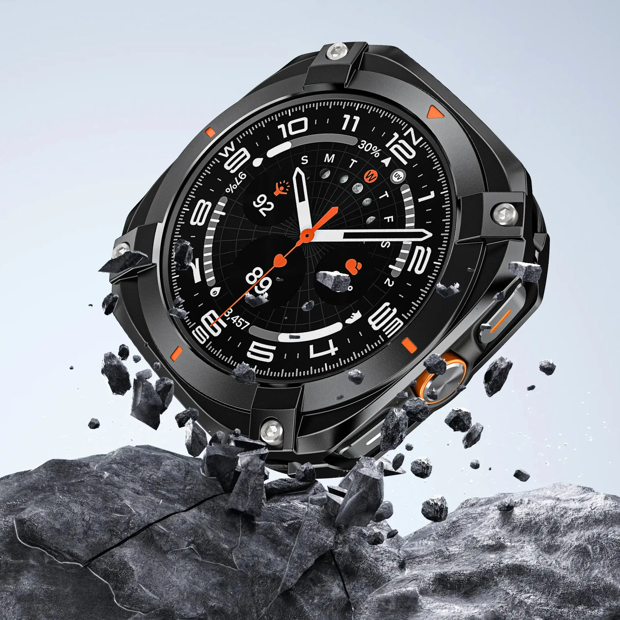 Luxury Armor Aluminium Case for Samsung Galaxy Ultra Watch Ultra 47mm Men Metal Cover Protector for Samsung Galaxy 7 Ultra 47MM