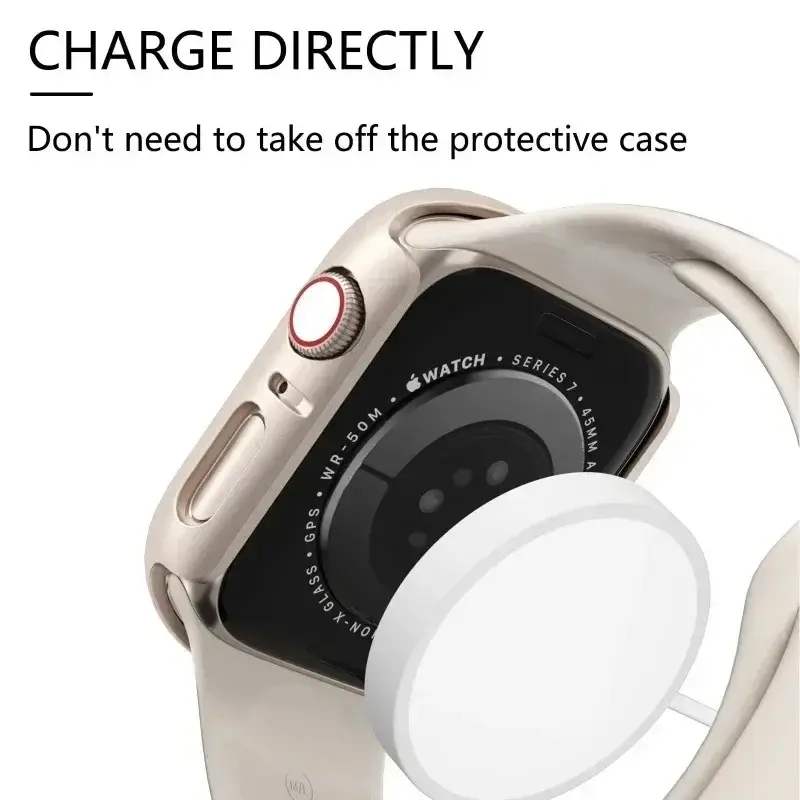 Glass+Case+Strap for Apple Watch Band 49mm 45mm 44mm 41mm 40mm 38mm 42mm Screen Protectors for Apple IWatch Series  9 8 7 6 SE 5