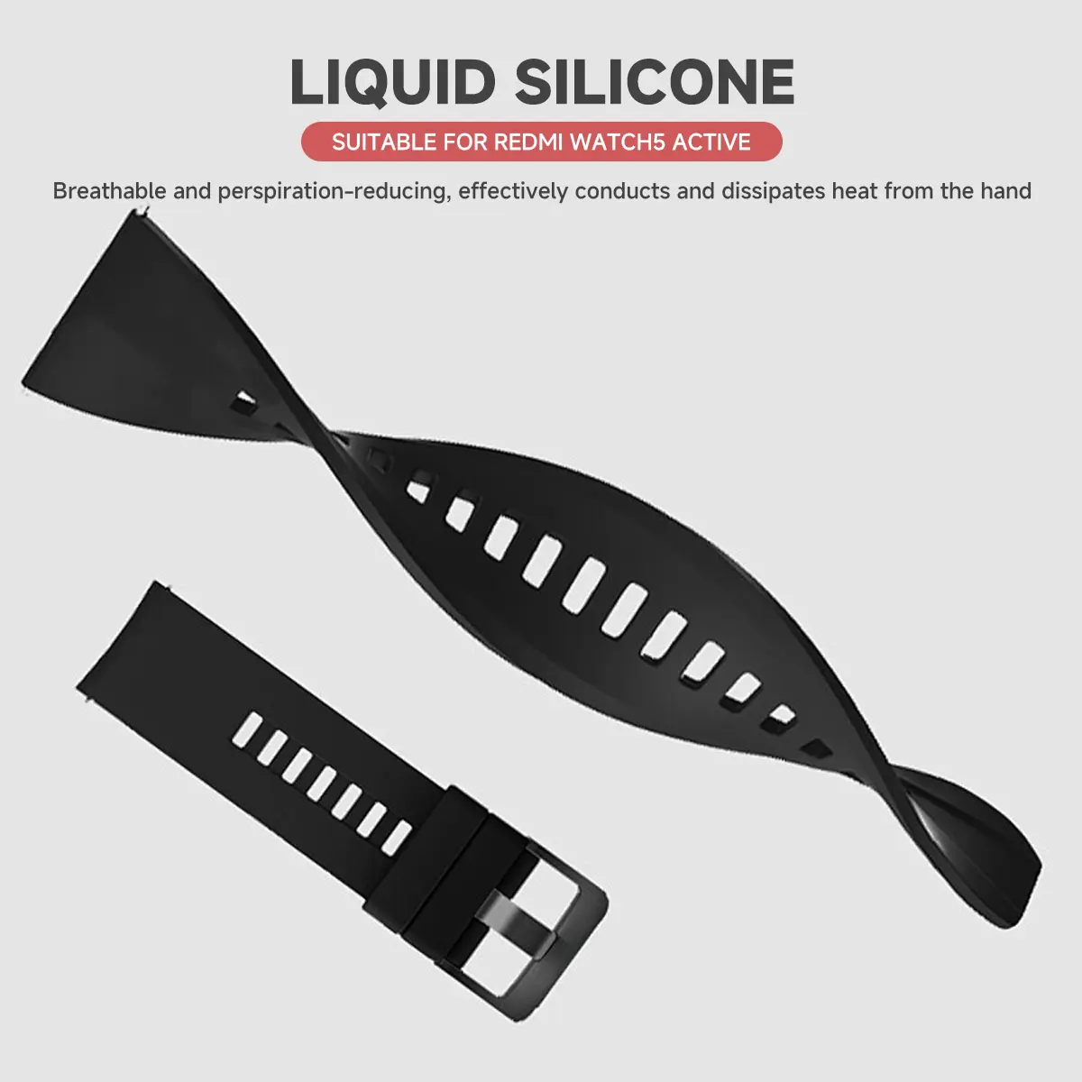 New Silicone Case + Strap for Redmi Watch 5 Lite/5 Active Repacement Bracelet Belt Smart Watchband Protective Shell Cover Correa