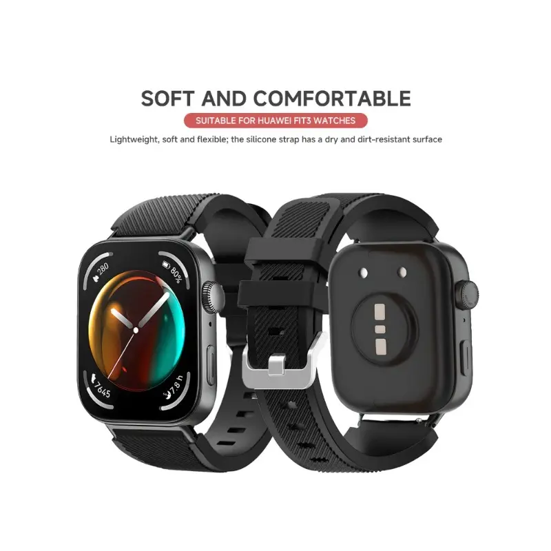 Sports Silicone Strap For Huawei Watch Fit 3 Watchband Replaceable Breathable Wristband For Huawei Watch Fit2/1 Bracelet Correa