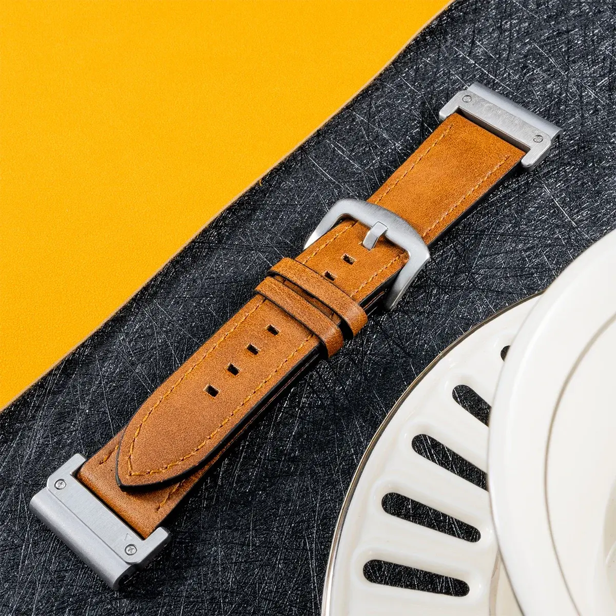 Leather strap For Garmin Watch Fenix 6 6x 7 7x Pro 5 5x Plus 22/26mm QuickFit Sports Bracelet 3HR Forerunner 945 Smartwatch Band