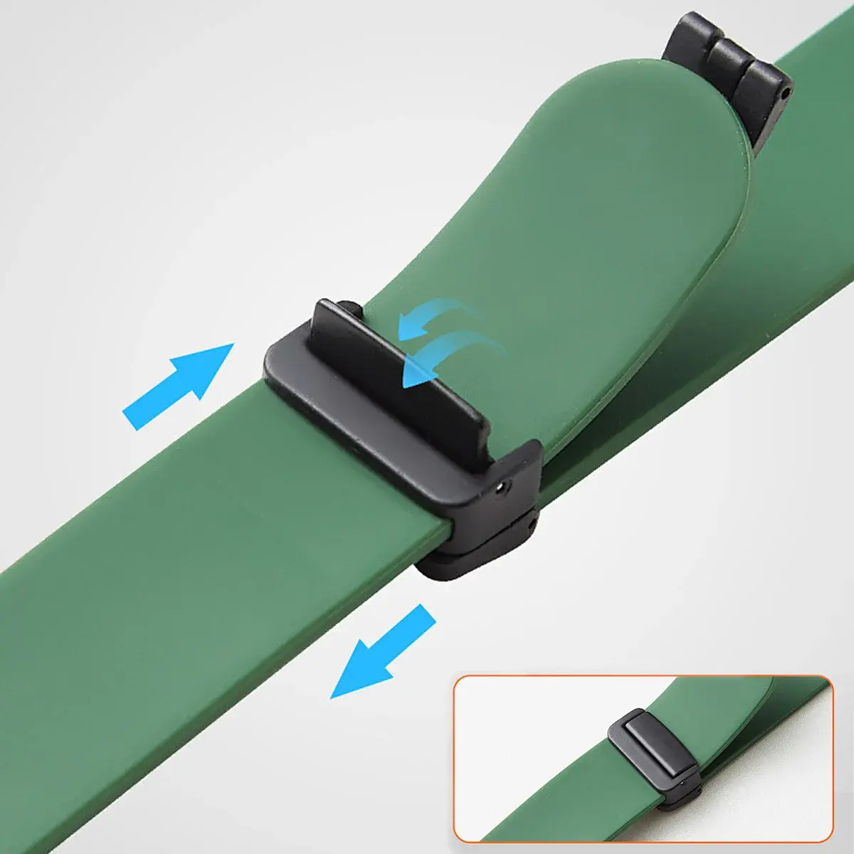 Carbon Magnetic Folding Clasp Silicone Sport Strap for Samsung Galaxy Watch 47 Strap for Watch Ultra Replacement Bracelet Strap