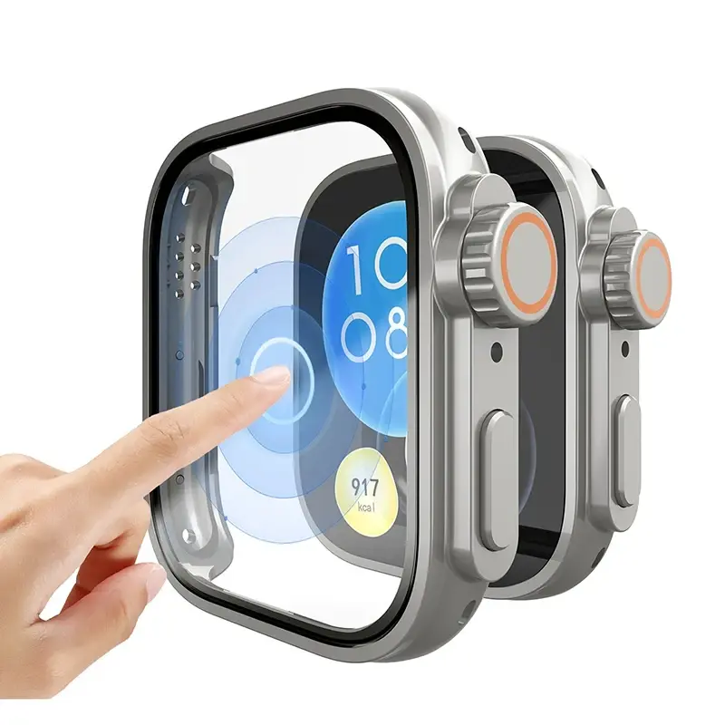 Change To Ultra Case for Huawei Watch Fit 3 Tempered Glass Cases Cover Screen Protector for Huawei Watch Fit3 Upgrade to Ultra 2