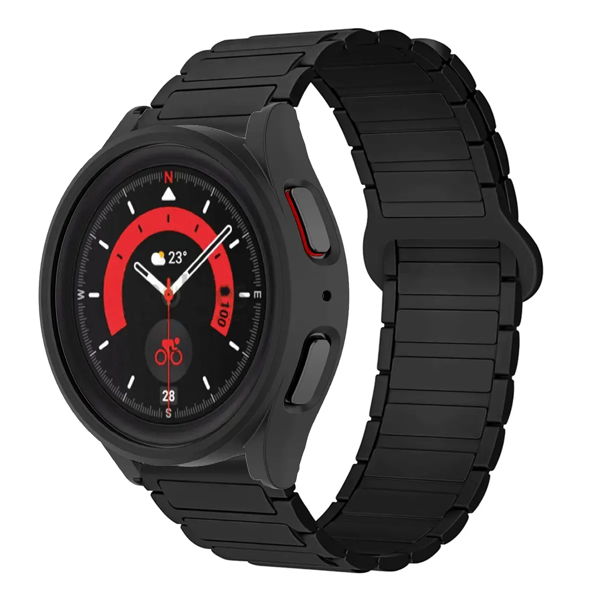 Silicone Strap for Samsung Watch 7 6 5 4 40mm 44mm Band Case Protector Bumper cover for Galaxy Watch 4/5/6/7 Wrist Accessories