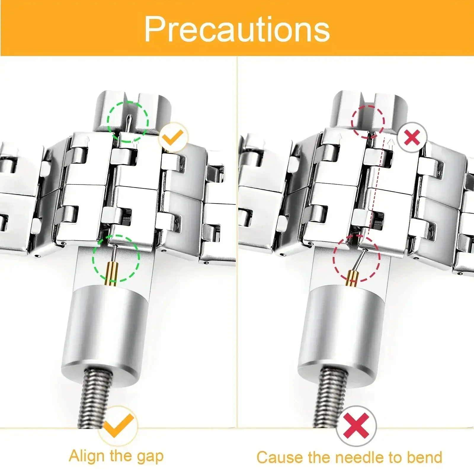 Watch Repair Tool Set Watch Link Band Slit Strap Bracelet Chain Pin Remover Adjuster Tool Kit for Professional Watchmak