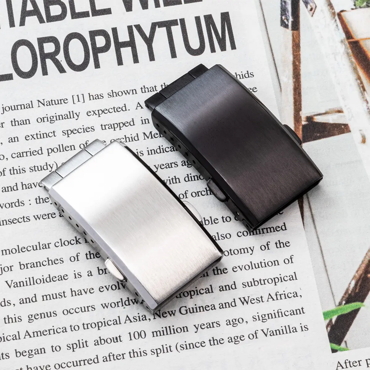 18/20/22mm 316L Solid Stainless Steel Watch Clasp Luxury Adjustable Folding Buckle Premium Metal Clasp Watch Repair Accessories