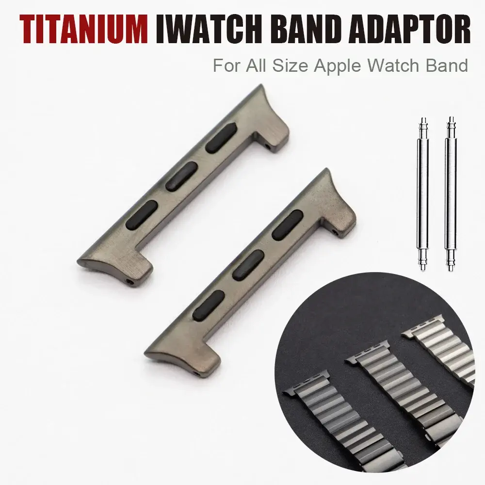 22mm Titanium Connector for Apple Watch Band 49mm 45mm 44mm 42mm Connectors Accessories Adapter for Iwatch Ultra 8 7 6 5 4 Se