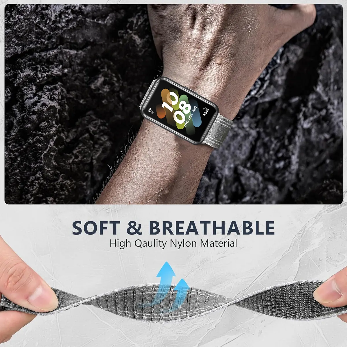 Nylon Loop for Samsung Galaxy Fit3 strap Accessories Breathable Adjustable Replacement correa Sport bracelet galaxy fit 3 band