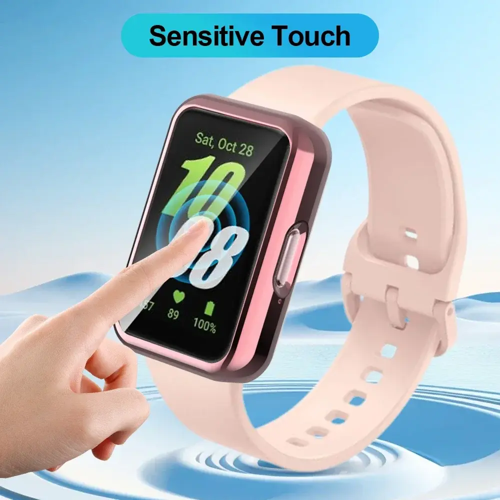 Case for Samsung Galaxy Fit 3 Full Soft TPU Screen Protector Bumper Protective Cover Shell for Samsung Galaxy Fit3 Accessories