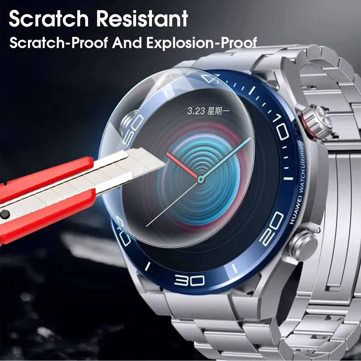 1-5Pcs HD Screen Protector For Huawei Watch Ultimate 9H Tempered Glass Protective Film for Huawei Ultimate Anti-scratch Film