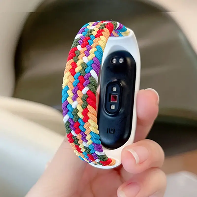 Bracelet for Xiaomi Mi band 6 7 Strap Nylon Braided solo loop pulseira bracelet Miband5 Wristband belt Mi band 5 4 3 6 correa
