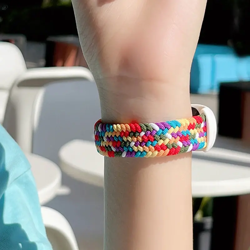 Bracelet for Xiaomi Mi band 6 7 Strap Nylon Braided solo loop pulseira bracelet Miband5 Wristband belt Mi band 5 4 3 6 correa