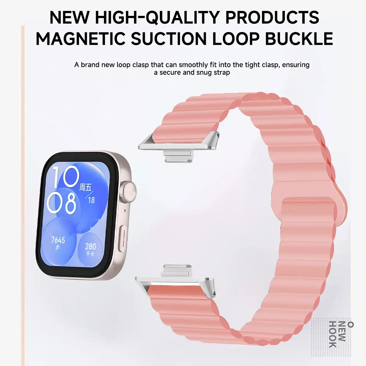 Silicone Strap For Huawei Watch Fit3 Magnetic Loop Band Watchband Correa Men Women Sport Bracelet For Huawei Fit3 2 1Accessories