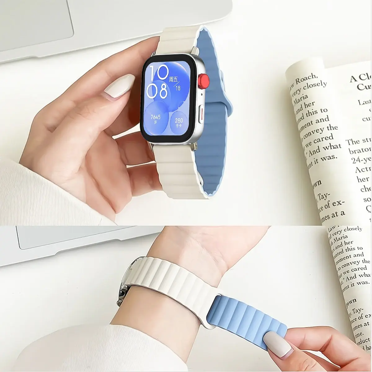 Silicone Strap For Huawei Watch Fit3 Magnetic Loop Band Watchband Correa Men Women Sport Bracelet For Huawei Fit3 2 1Accessories