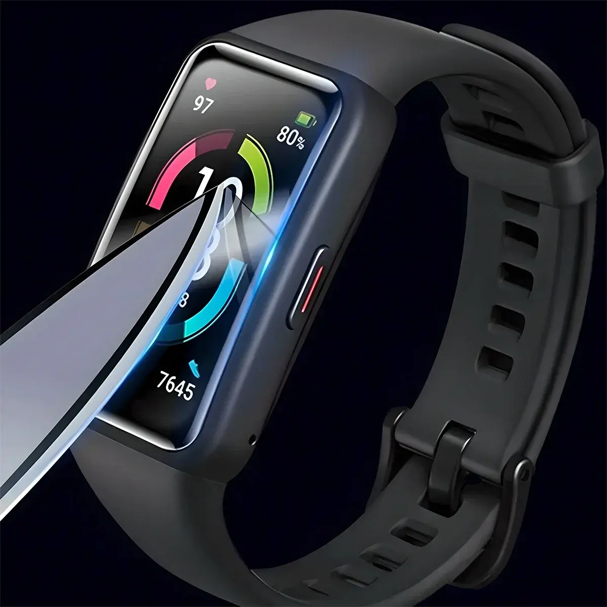 9D Curved Tempered Glass For Huawei Band 8 7 6 Pro Full Screen Protector for honor band 6 Smartwatch Protective Film (Not Glass)