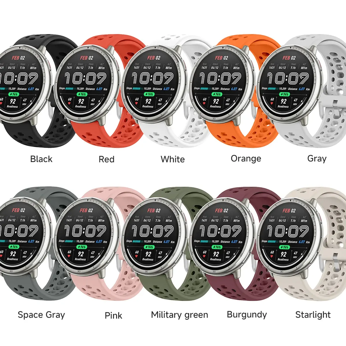 Bracelet for Amazfit Active 2 BIP3/3 Pro GTS2/2e/2 Mini/3/4 GTR Mini 20mm Sport Breathable Watch Strap for Amazfit Active 20mm
