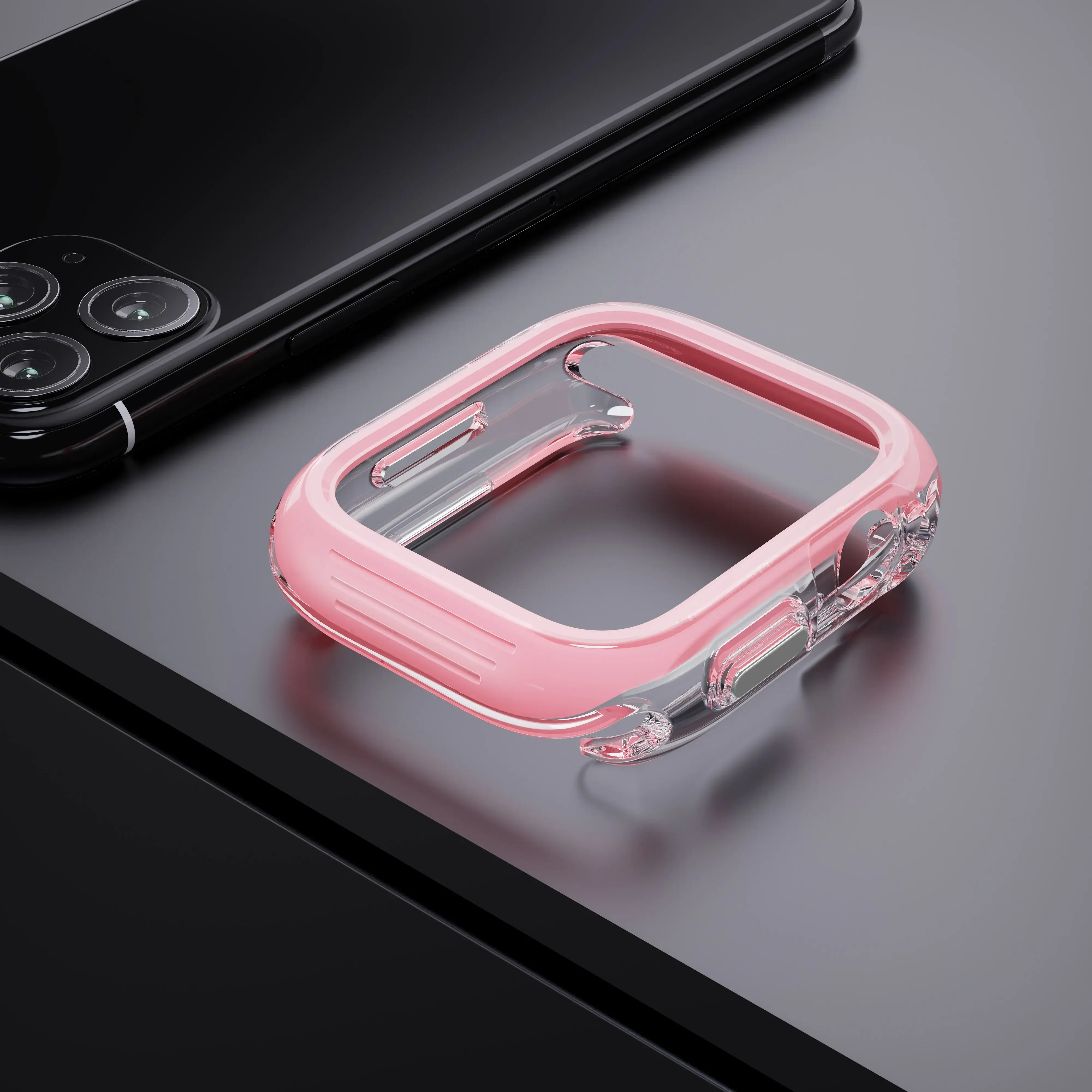 TPU Case for Apple Watch Ultra 2 49mm 44mm 45mm 41mm cover Bumper Protective Clear Shell for Iwatch Series 9 8 7 6 5 Accessories