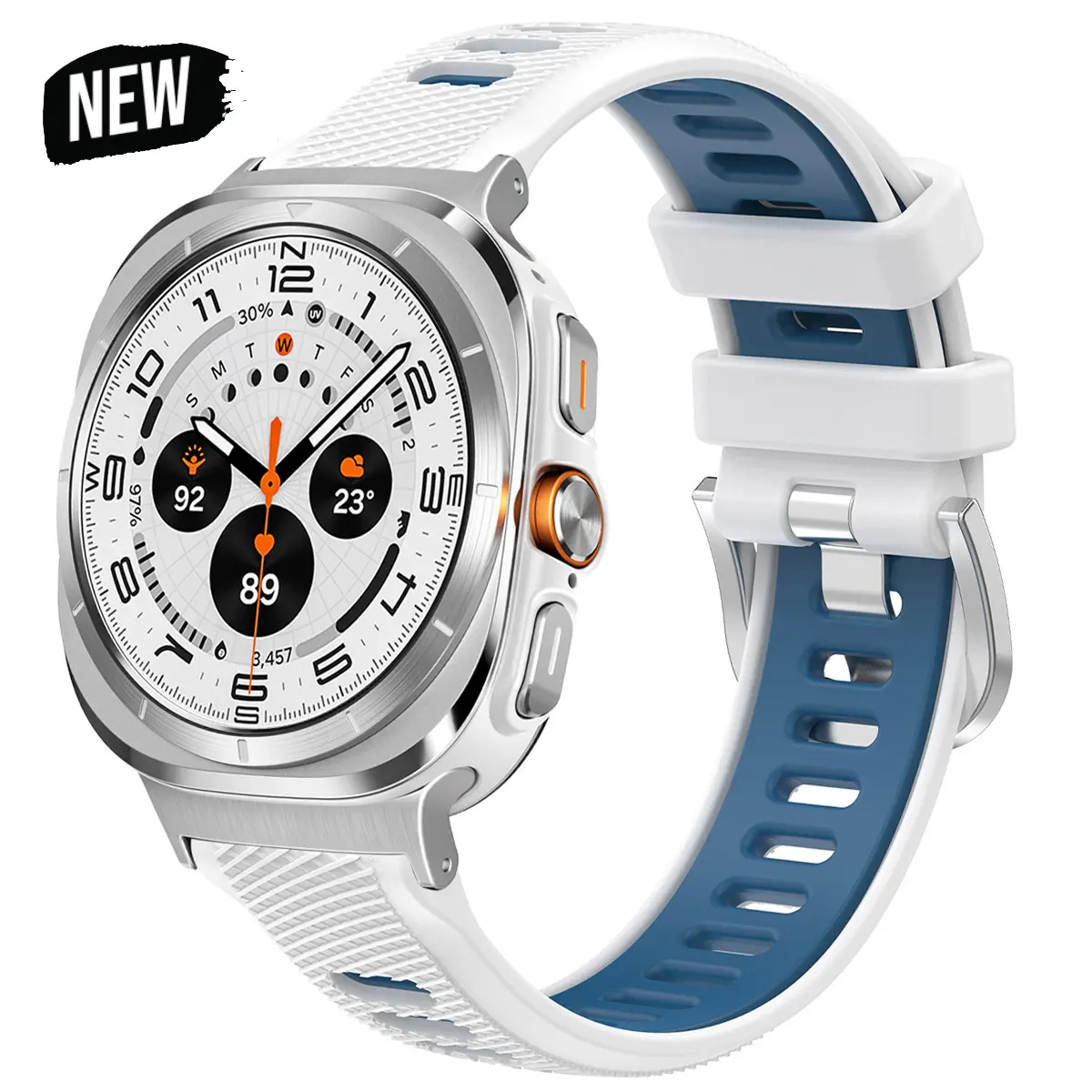 Silicone Strap for Samsung Galaxy Watch 7 Ultra 47mm No Gaps Sport Bracelet Band for Galaxy Watch Ultra 47mm Wristband Watchband