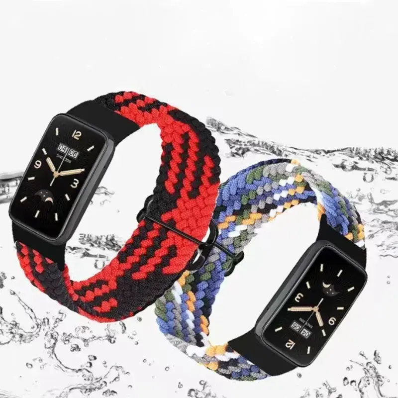 Nylon Loop Strap for Xiaomi Mi Band 8 Pro Band Comfortable Replacement Wristband for Xiaomi Redmi Watch 4 Belt Strap Accessories