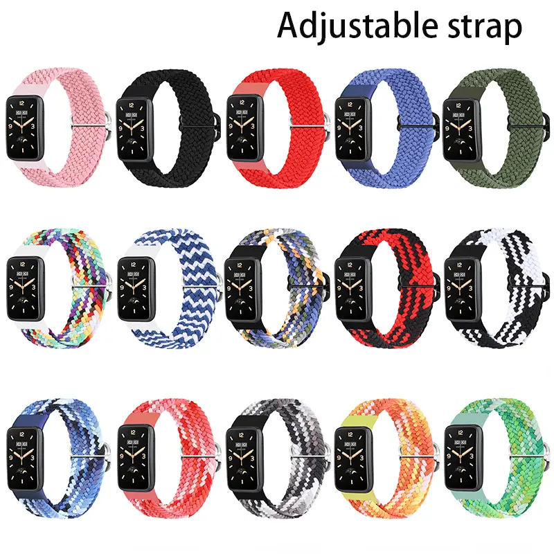 Nylon Loop Strap for Xiaomi Mi Band 8 Pro Band Comfortable Replacement Wristband for Xiaomi Redmi Watch 4 Belt Strap Accessories