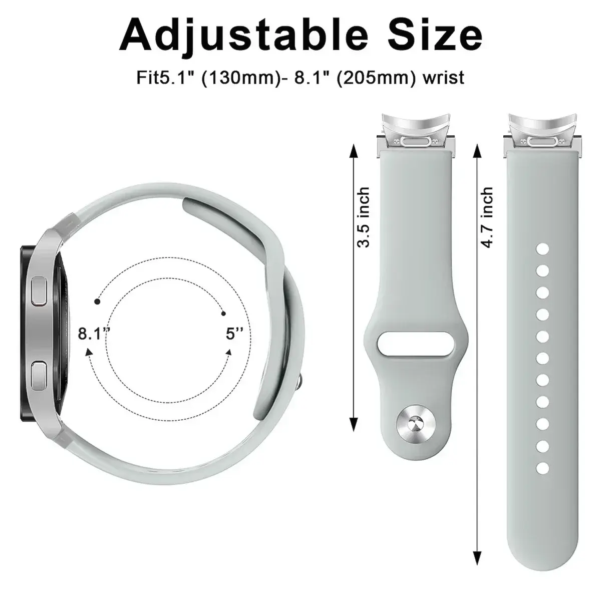 Silicone Strap for Samsung Galaxy Watch 6 5 4 44mm 40mm/4 Classic 46mm 42mm Wristband 20mm Bracelet Galaxy Watch 5 Pro 45mm Band