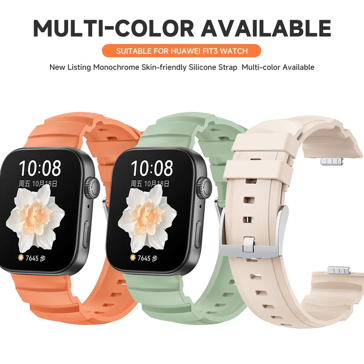 Skin-friendly Silicone Strap for Huawei Watch Fit 4/4Pro Waterproof Sports Wristband Correa Bracelet for Huawei Watch Fit3 2025