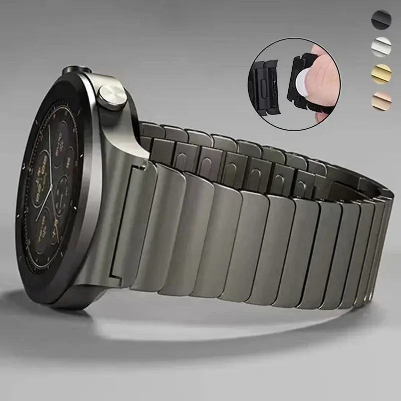 22mm Luxury Stainless Steel Band For Huawei Watch GT3 GT2 Pro/GT 2e/GT2 46mm Strap Metal Bracelet for Huawei Watch 4/4pro/3/3pro