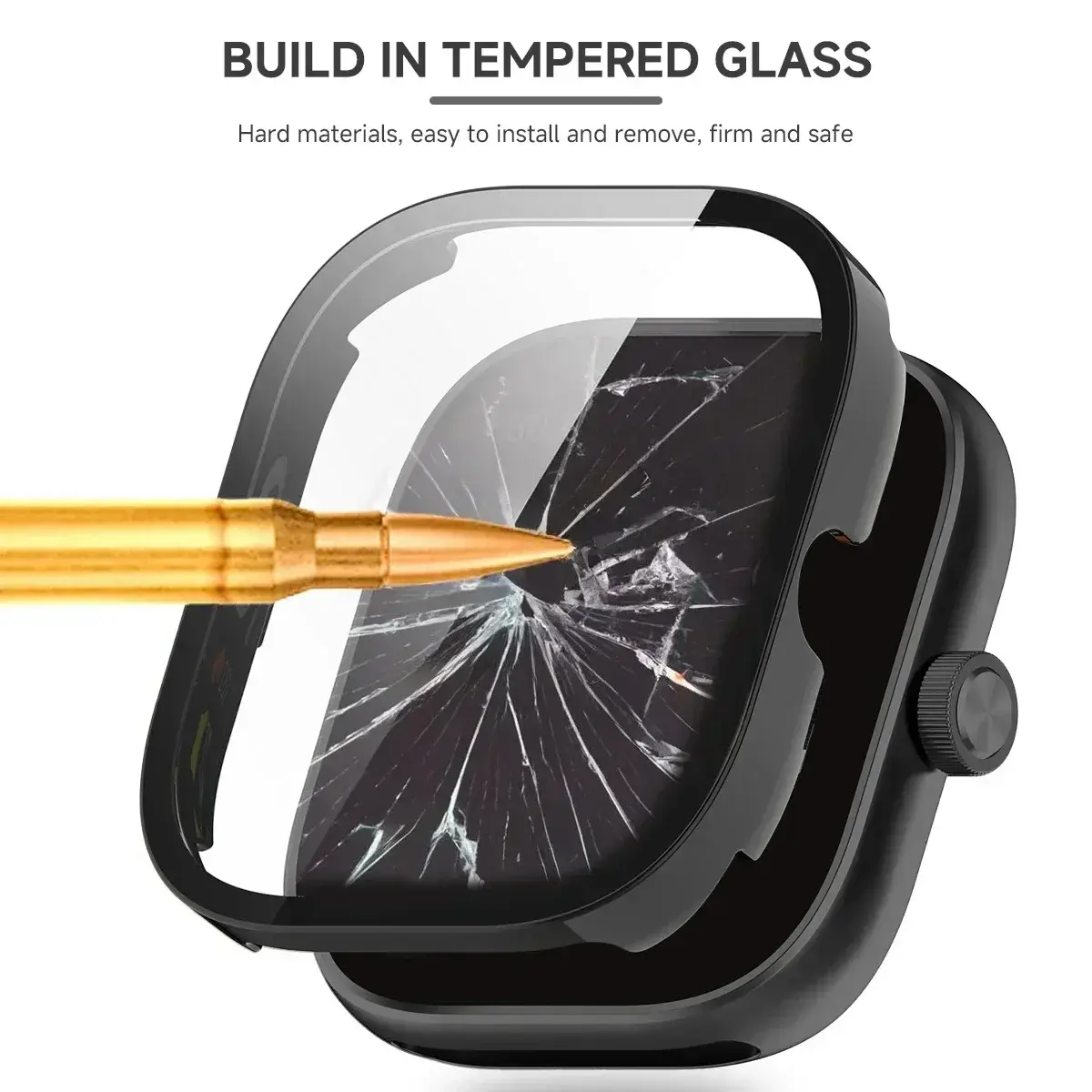 Hard Glass+PC Case For Xiaomi Redmi Watch 5 4 3  3/5Active Lite Cover Hard Screen Protector Watch BUMPER Cases For Redmi Watch 5