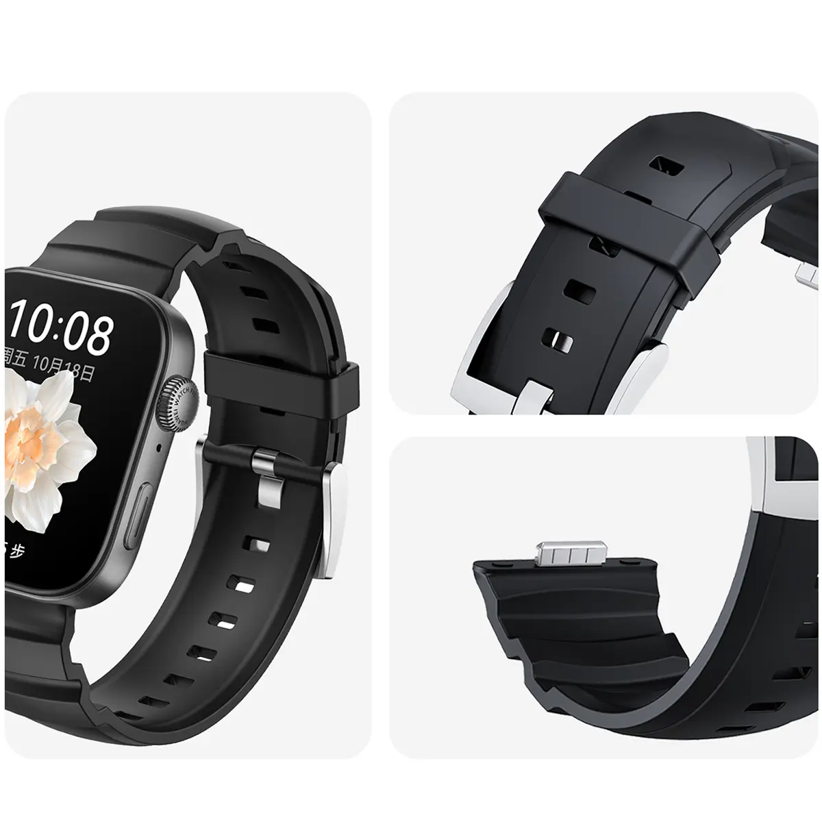 Silicone Strap For Huawei Watch Fit 4Pro Fit 4 3 Replacement Accessories Sports Wristband Correa Bracelet for Huawei Watch fit3