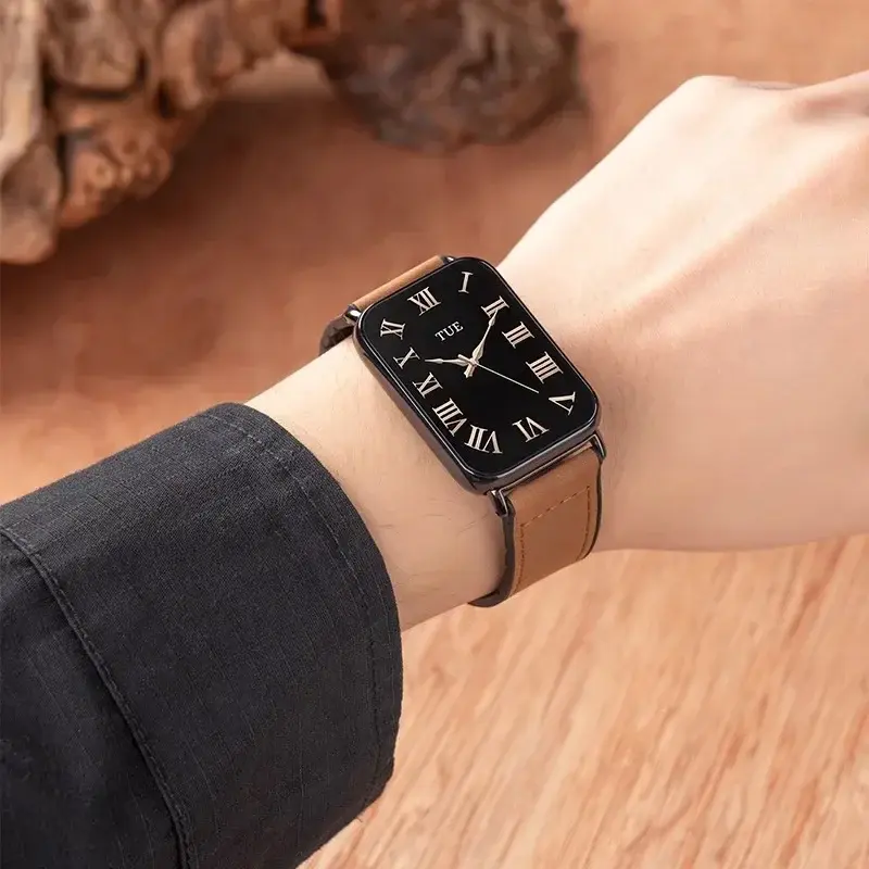 Cow Leather Strap For Mi band 8 pro Sport Watchband For Redmi Watch4 Replacement Woman Man Correa Bracelet Smartwatch Belt 20 22