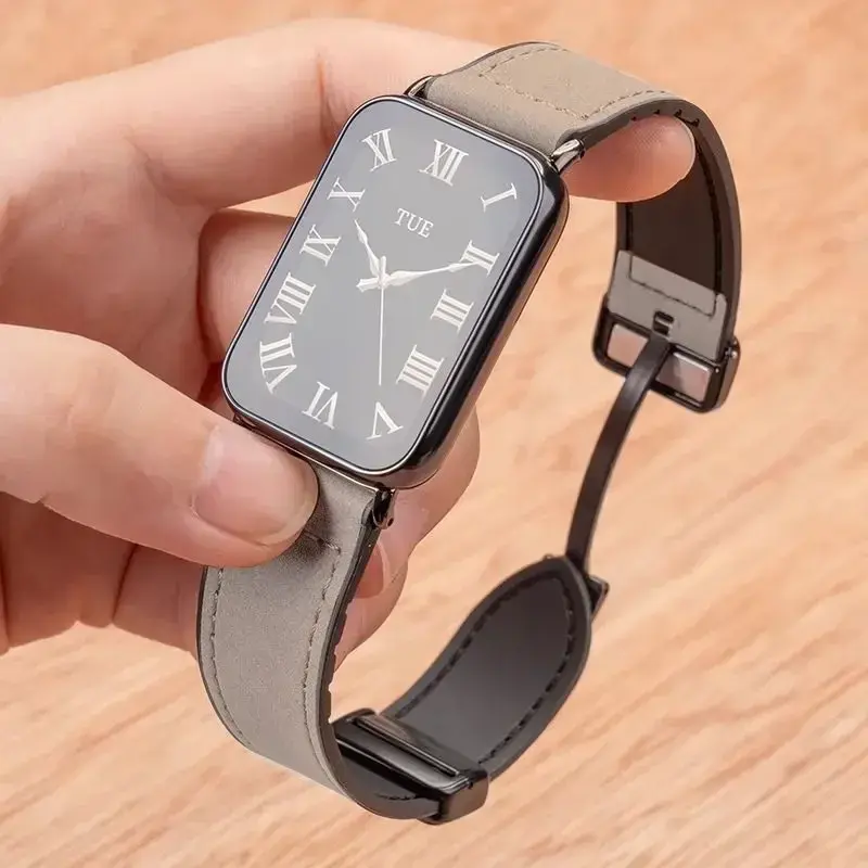 Cow Leather Strap For Mi band 8 pro Sport Watchband For Redmi Watch4 Replacement Woman Man Correa Bracelet Smartwatch Belt 20 22