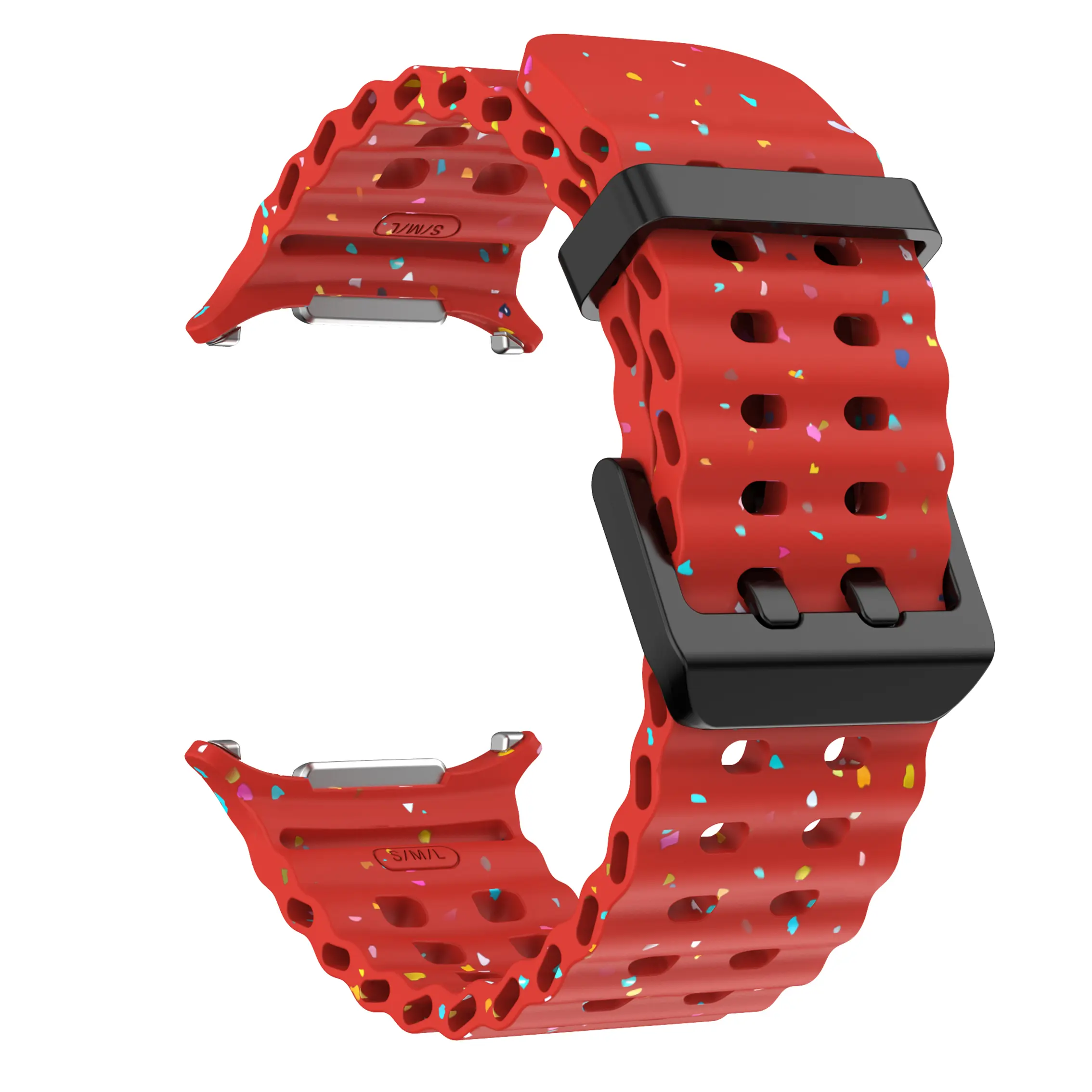 Marine Band For Samsung Galaxy Watch Ultra 47mm Sports Silicone Strap Bracelet For Galaxy Watch 7 Ultra Watchband Accessories