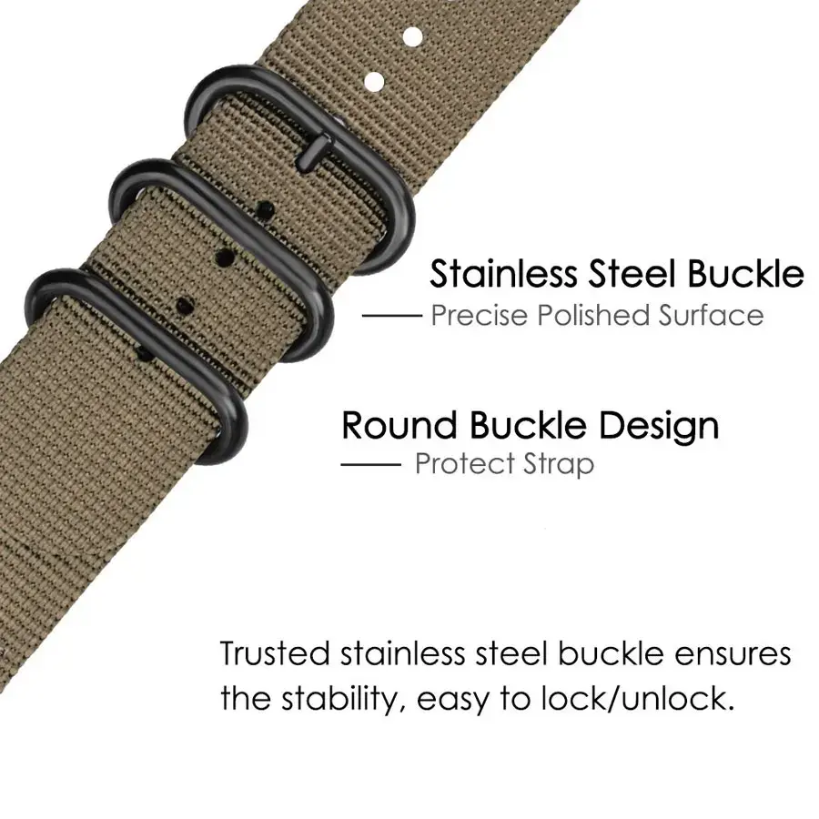 No Gaps Strap for Samsung Galaxy Watch 6 Classic 43mm 47mm 6 5 4 44mm 40mm Nylon Band for 4 Classic 42 46mm 5Pro 45mm Bracelet