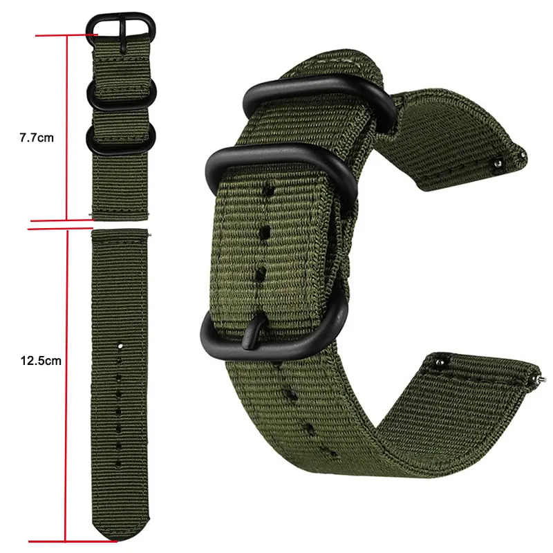 No Gaps Strap for Samsung Galaxy Watch 6 Classic 43mm 47mm 6 5 4 44mm 40mm Nylon Band for 4 Classic 42 46mm 5Pro 45mm Bracelet