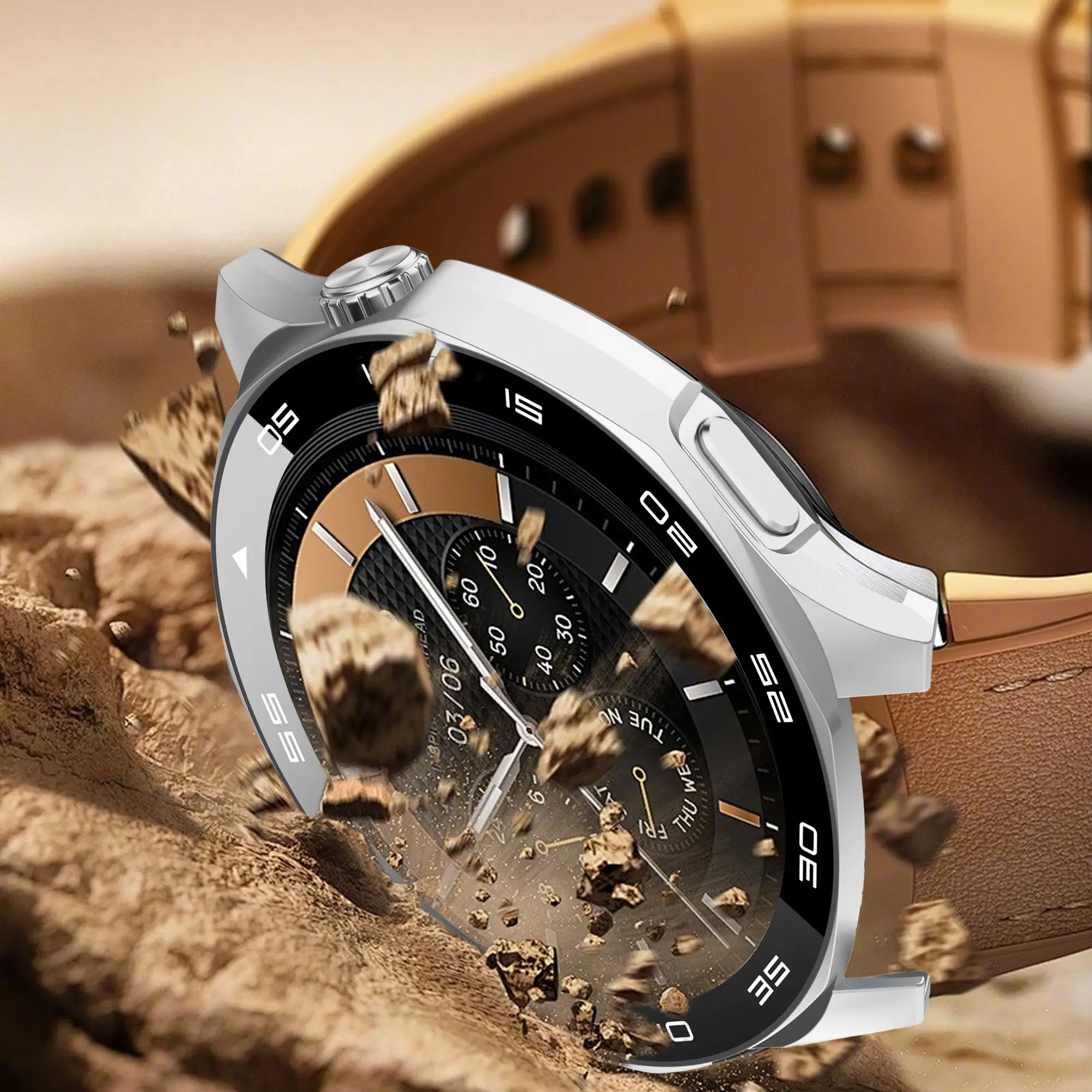 PC +Tempered Glass Case For Huawei Watch GT5 46mm 41mm Full Cover Screen Protector Bumper for Huawei Watch GT 5 Cover Protector
