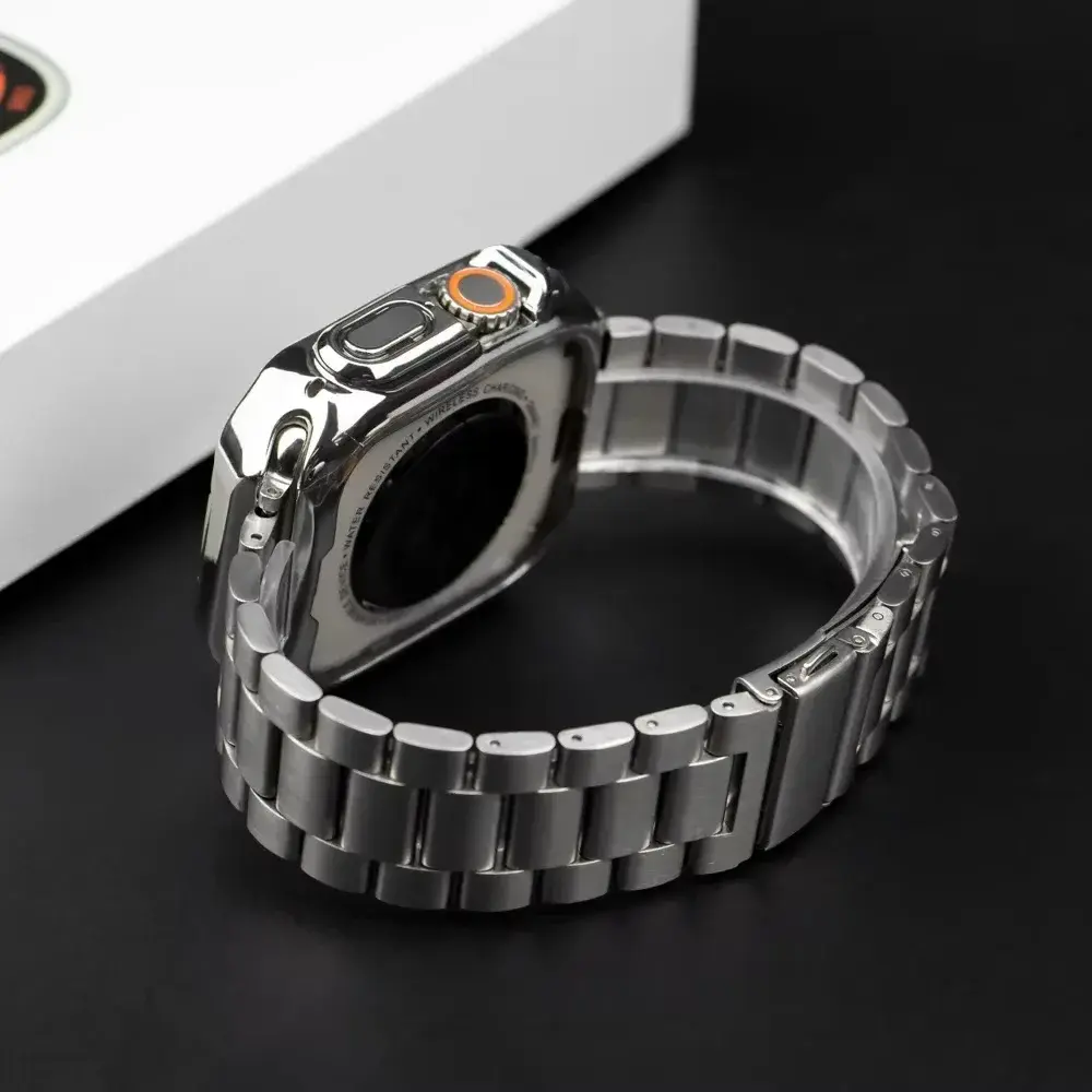 Stainless Steel Strap for Apple Watch Ultra 2 Band 46mm 49mm 40mm 44mm 42mm 41mm 45mm Bracelet IWatch Series 10 9 8 7 SE 6 5 4