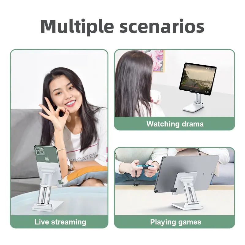 CMAOS Desktop Mobile Phone Holder Stand For iPhone iPad Adjustable Tablet Foldable Table Cell Phone Desk Stand Holder Universal