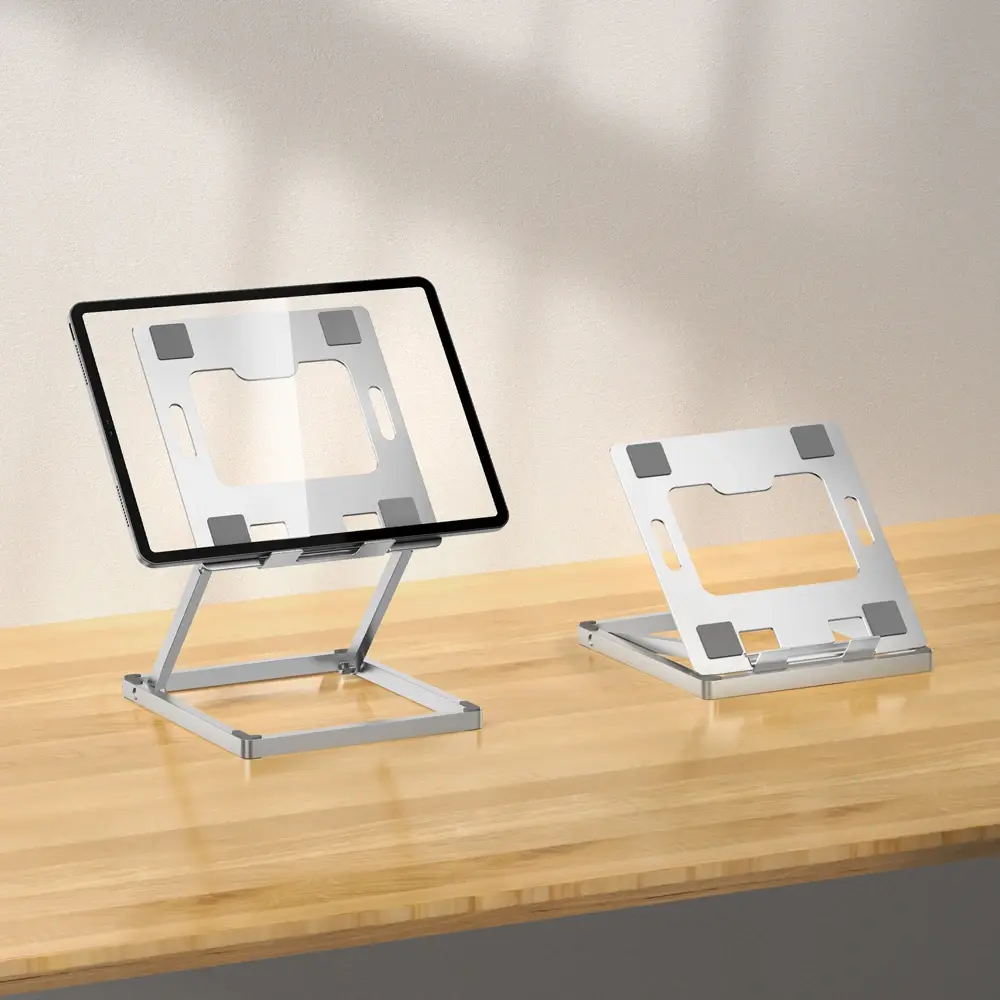 360° Rotation Aluminum Tablet Stand Desk Riser Multi Angle Height Adjustable Foldable Holder Dock for Xiaomi IPad Pro Air Tablet