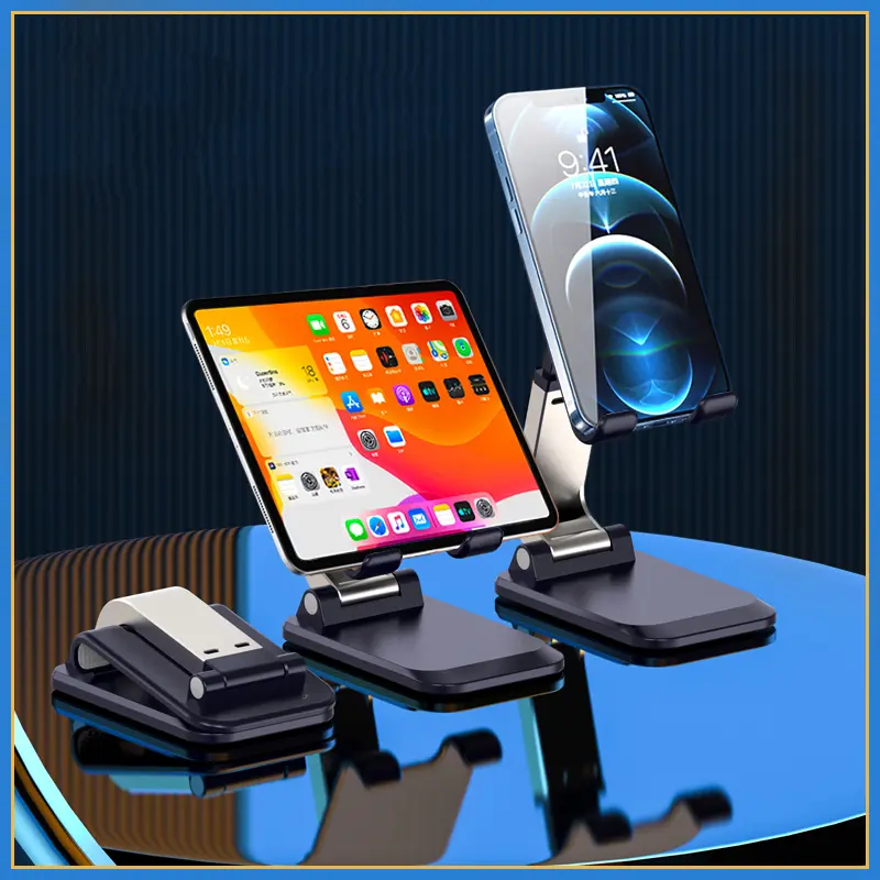 Foldable Desktop Mobile Phone Stand For iPad iPhone 13 X Smartphone Support Tablet Desk Cell Phone Portable Holder Bracket