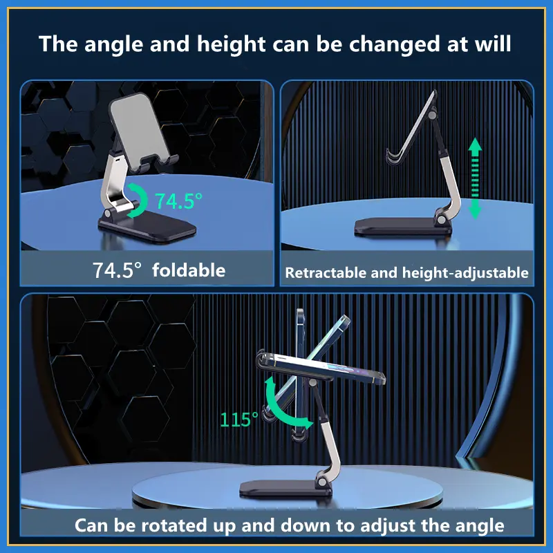 Foldable Desktop Mobile Phone Stand For iPad iPhone 13 X Smartphone Support Tablet Desk Cell Phone Portable Holder Bracket