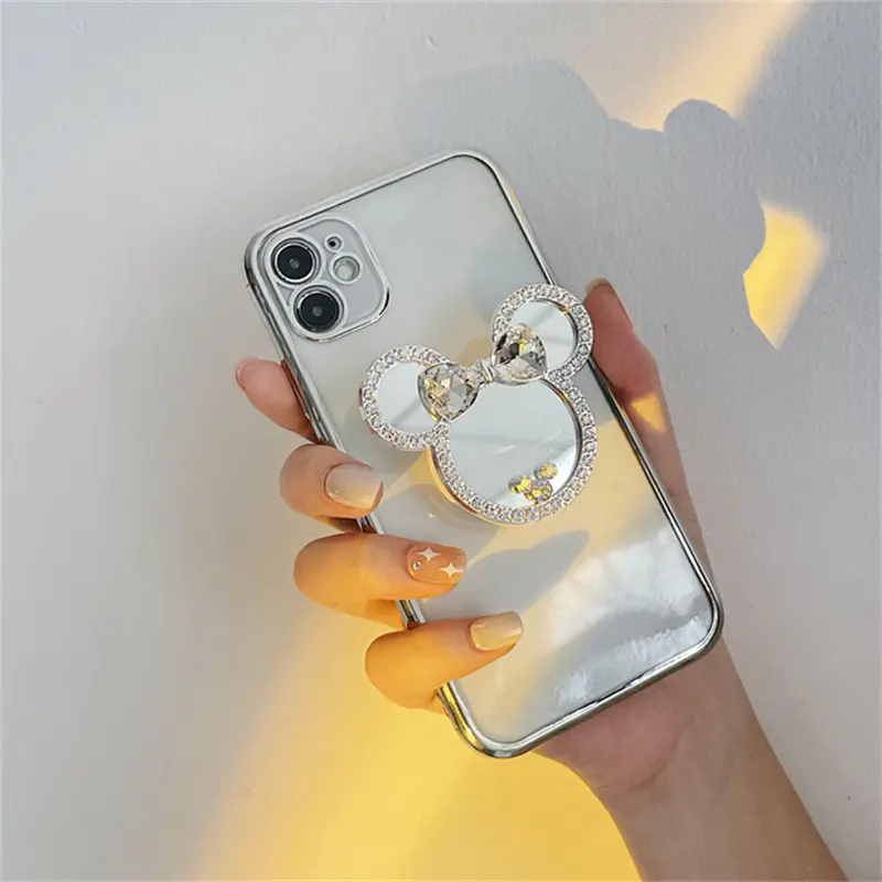 Korean Luxury Griptok Drill Mirror Phone Holder Is Suitable for IPhone Samsung Mobile Phone Accessories 2023 Universal Holder