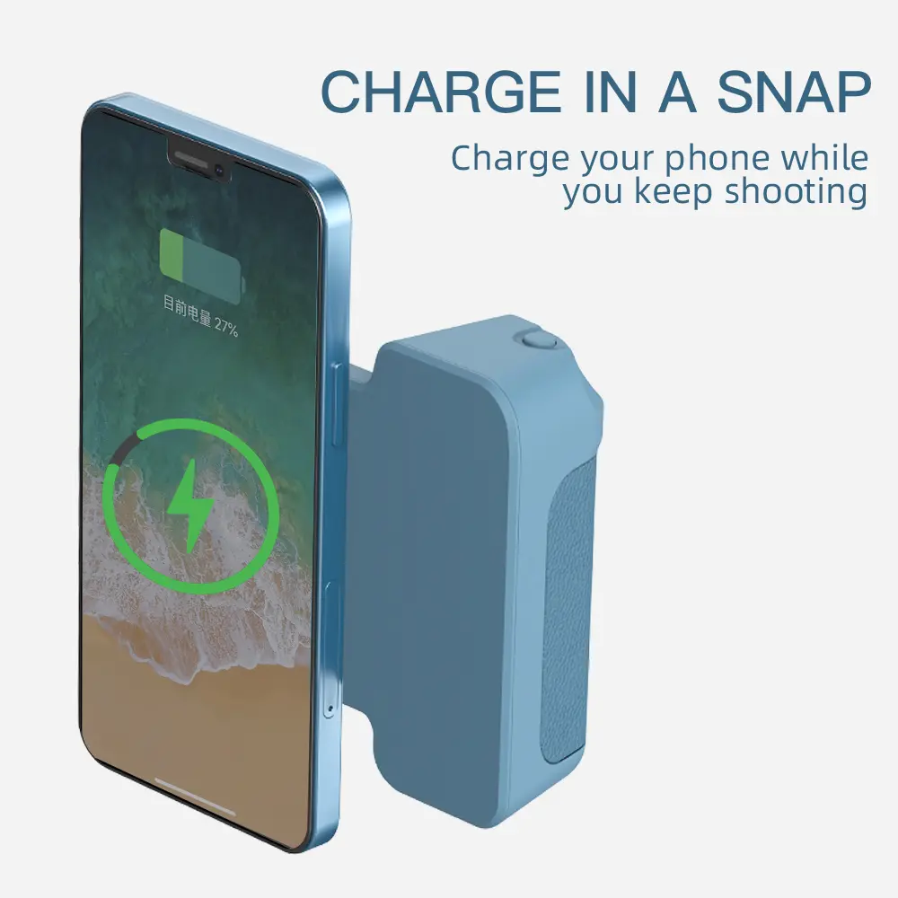 3 in 1 Handheld Selfie Holder Type-C Charging Multifunctional Camera Holder Grip Bluetooth-compatible Anti-shake for Android/iOS